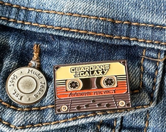 Guardians Of The Galaxy inspired Awesome Mix Vol 1 Enamel Pin Badge
