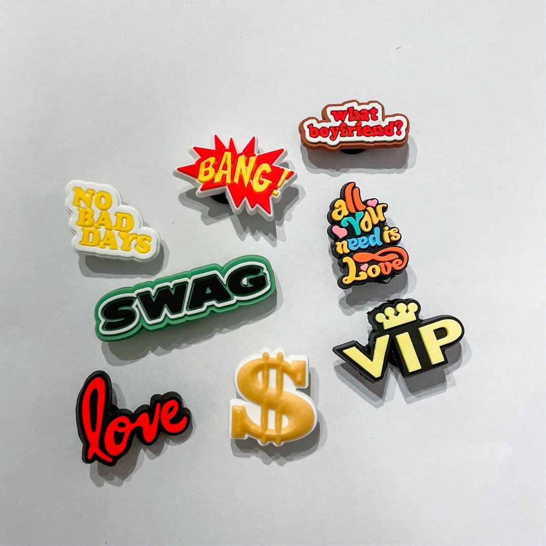 Croc Charm Jibbitz Words & Sayings Croc Charms Etsy