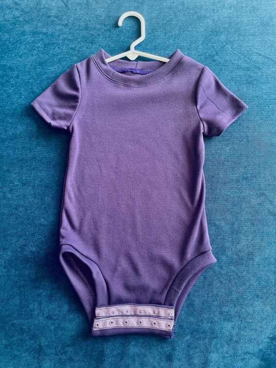 Purple Bodysuit Onesie Bodysuit Onesies for Kids Etsy