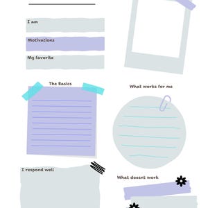 Printable all about me- back to school-special needs-teacher resource- autism- team building