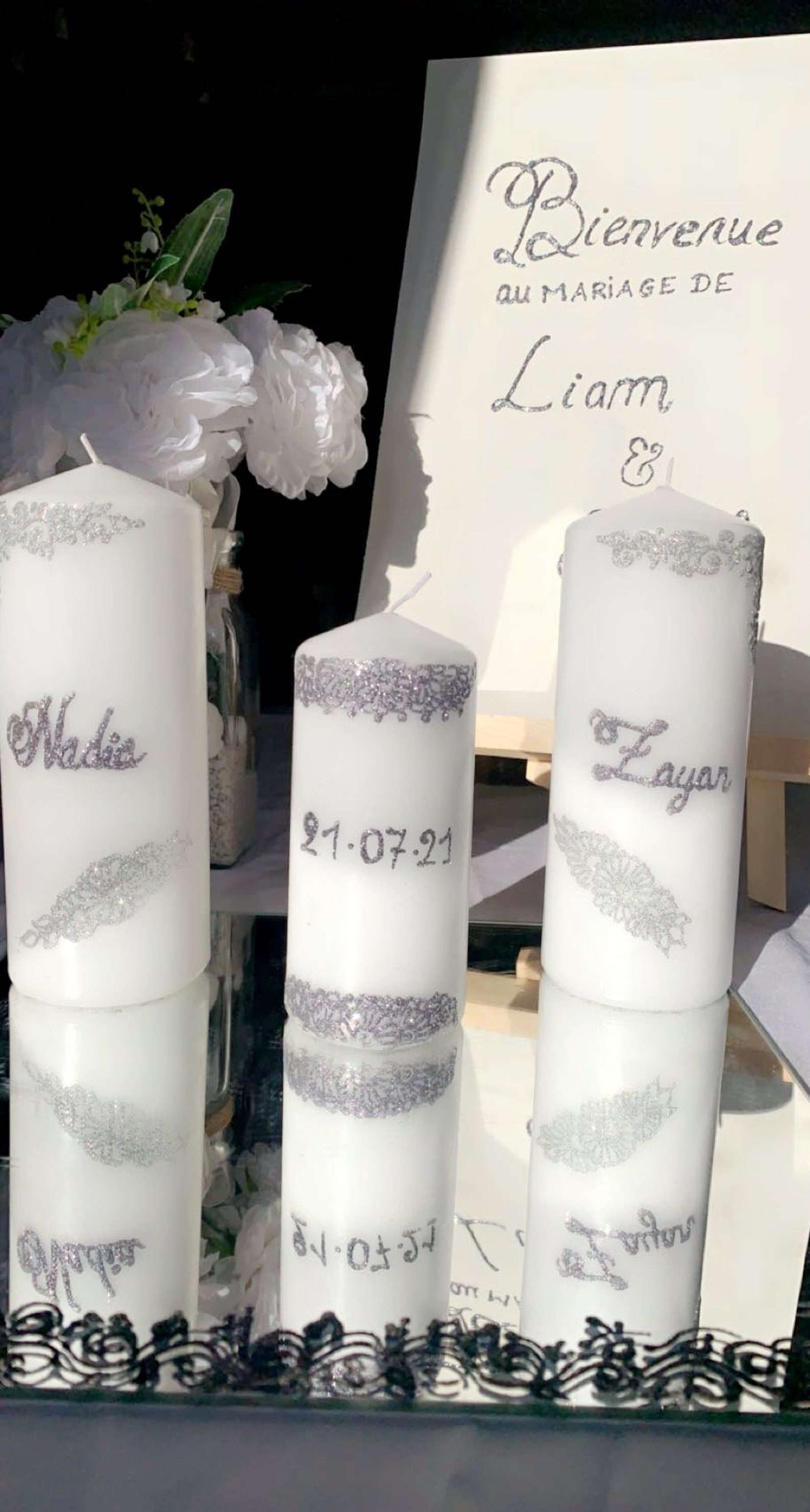 Bougie Mariage Henna Orientale hlel Etsy