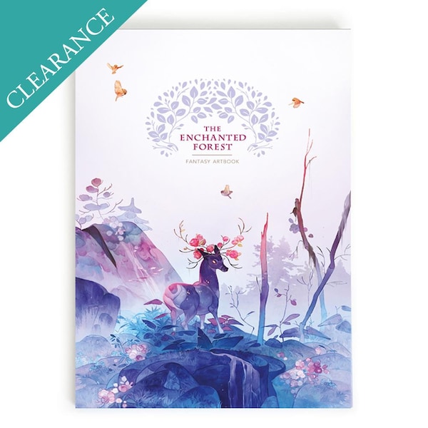 The Enchanted Forest Fantasy Art Book with Tutorials [B Grade]
