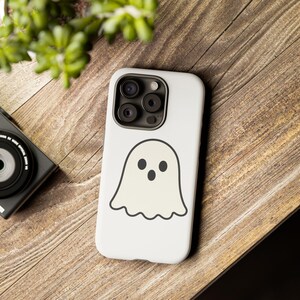 Ghost Phone Case, Cute Ghost Design, Tough Smartphone Case, Halloween Gift, Fun Cell Phone Cover, Spooky Decorations