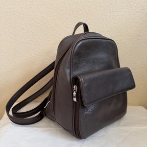 canvas backpack with leather accents Genuine Leather & Canvas Vintage Backpack, Gray