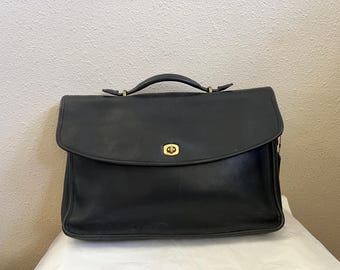 Vintage Coach Beekman 5266 Briefcase Men Black Career Suitcase !no