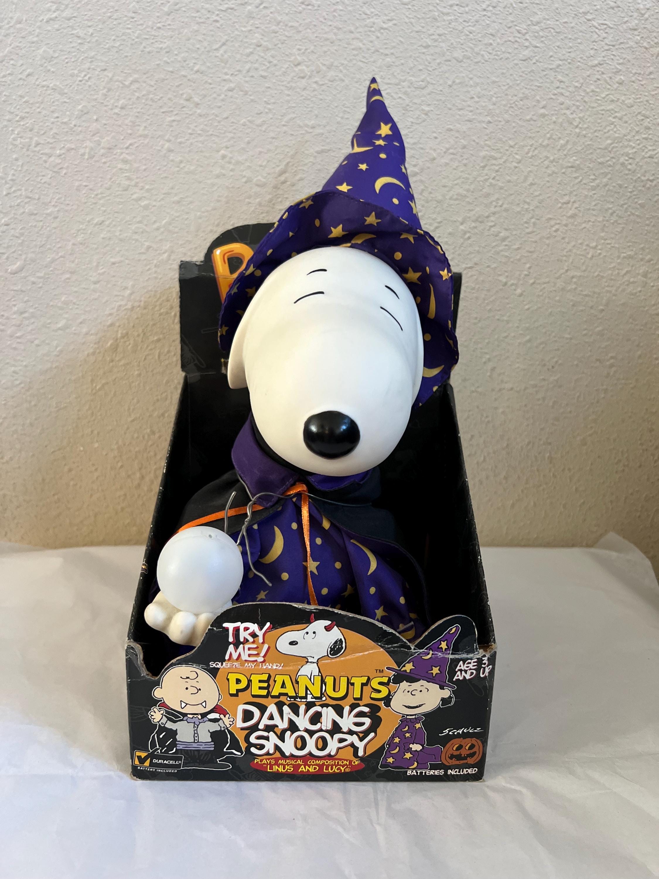 スヌーピー ダンス ハロウィン Vintage Peanuts Dancing Snoopy Halloween Animated Gemmy W/ Box - Etsy