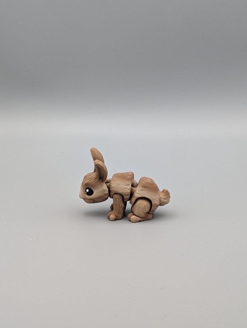 Süßer 3D gedruckter Hase bewegliche Gelenke 7,5 cm lang Variation 2 Bild 2