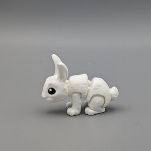 Süßer 3D gedruckter Hase bewegliche Gelenke 7,5 cm lang Variation 2 Bild 6