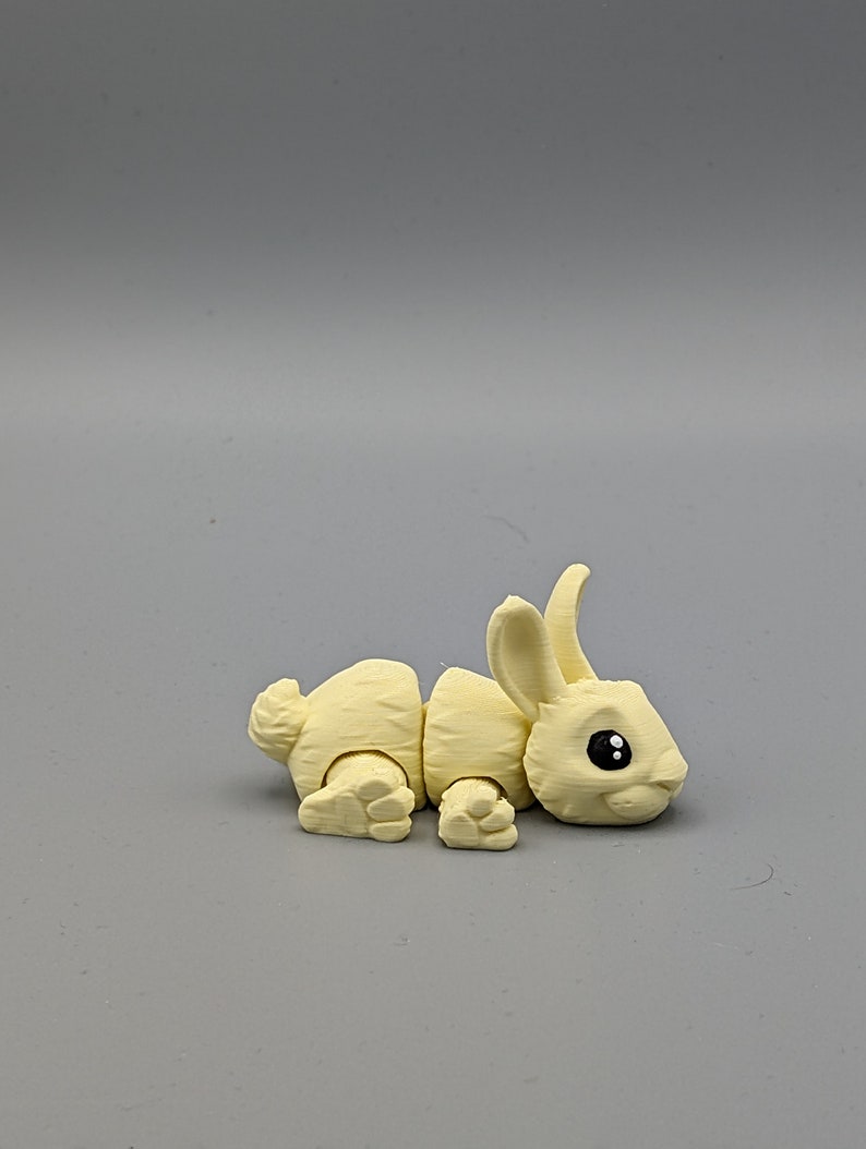Süßer 3D gedruckter Hase bewegliche Gelenke 7,5 cm lang Variation 2 Bild 8
