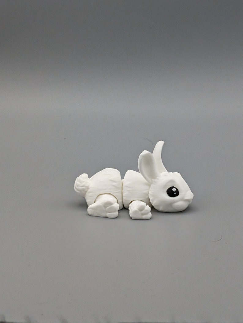 Süßer 3D gedruckter Hase bewegliche Gelenke 7,5 cm lang Variation 2 Bild 7