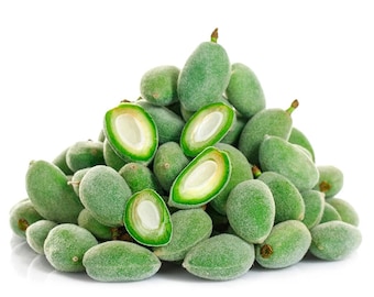 1 LB Unripe Almonds, Green Almonds, Fresh Green Almonds, Green Cagla Fruits, Raw Almonds