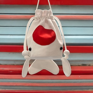 Tancho Kohaku Koi Fish Bucket Bag