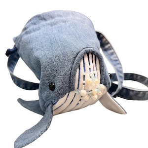 Jeans Bucket Bag Whale Bag