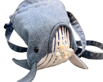 Jeans Bucket Bag Whale Bag