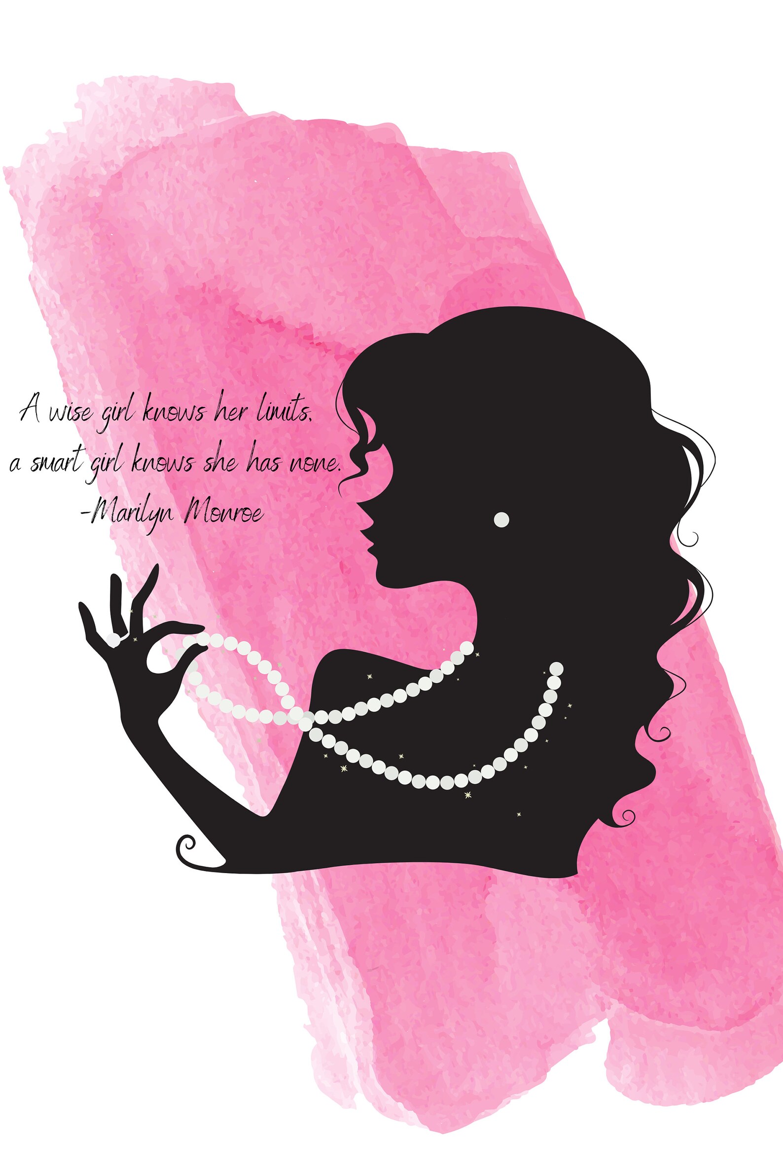 6 pink printable wall art designs