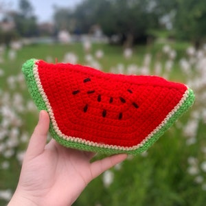 Watermelon Clutch Bag •   clutch bag perfect for summer, fruit themed bag features zipper and fabric liner, holds most smartphones, handmade