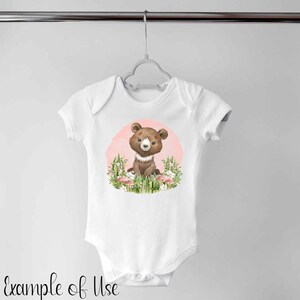 Baby Bear PNG Forest Woodland Animals Kids Sublimation - Etsy