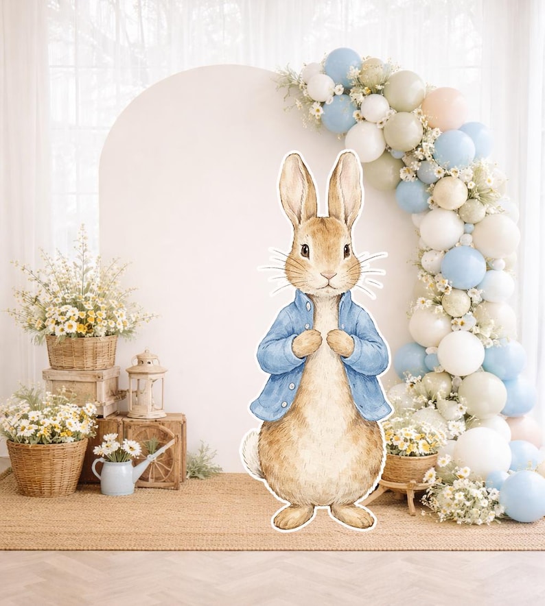 Peter Rabbit Clipart, Watercolor Bunny in Blue Jacket, Beatrix Potter ...