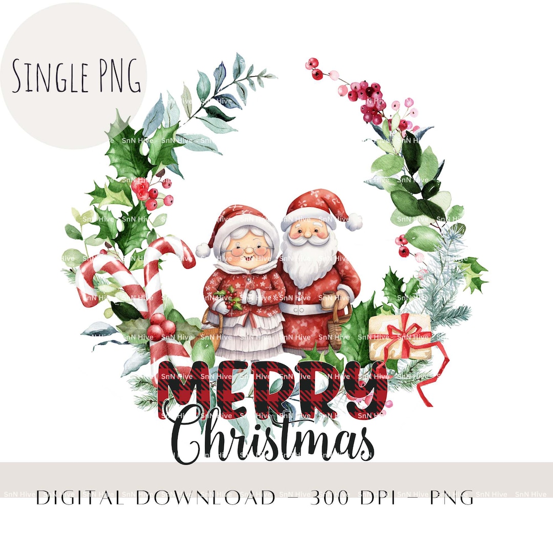Merry Christmas Mr &amp; Mrs PNG, Christmas Card Design, Couple Christmas ...