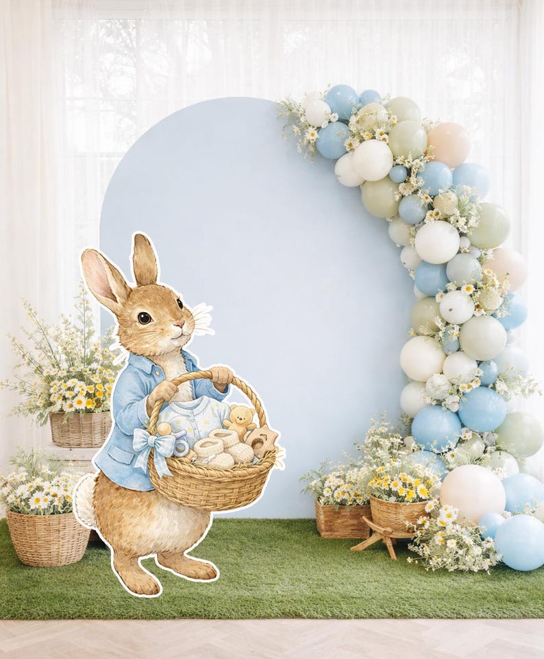 Peter Rabbit Clipart, Watercolor Bunny in Blue Jacket, Beatrix Potter ...