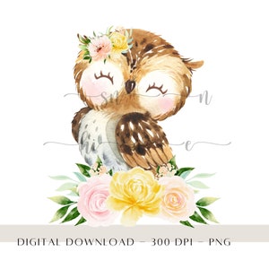 Owl Sublimation Design PNG, Cute Baby Owl Toddler Sublimation Designs, Little Owl Design for Kids, Woodland Boho PNG Sublimation File