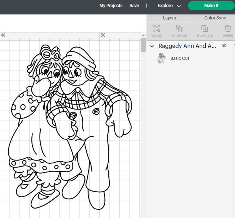 Raggedy Ann and Andy Layered Svg Png Jpeg Sublimation - Etsy Finland