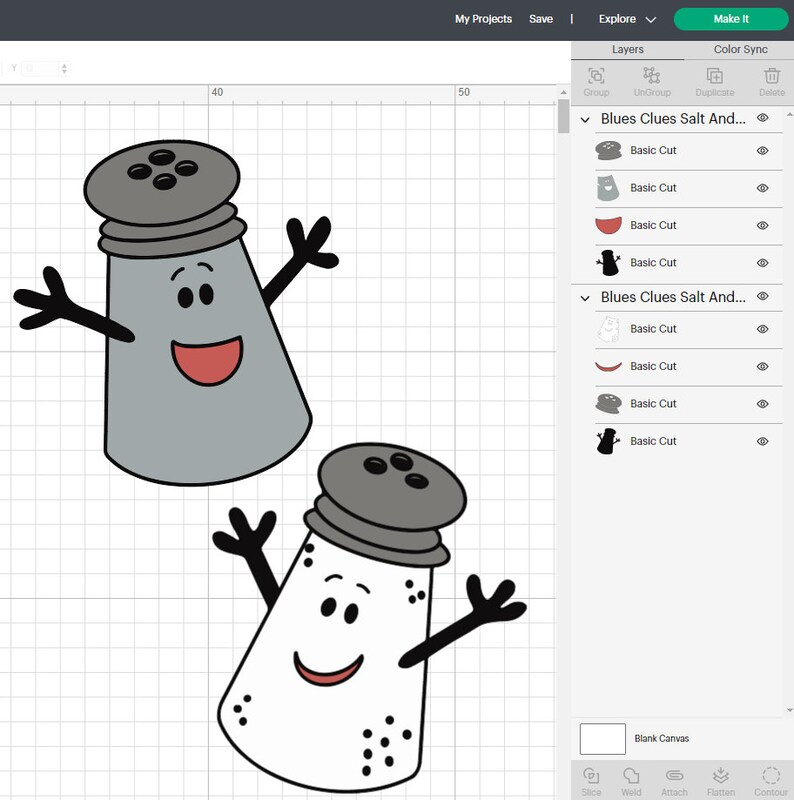 Blue's Clues Salt and Pepper Layered Svg Png Jpeg Etsy Finland