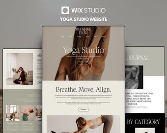 Wix Studio Yoga & Pilates Template: Websiteontwerp voor wellness