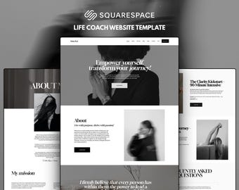 Plantilla de sitio web de Squarespace: Coach de vida, gestor de redes sociales