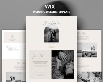 Modelo de convite para site de casamento Wix, confirmação de presença online para casamento