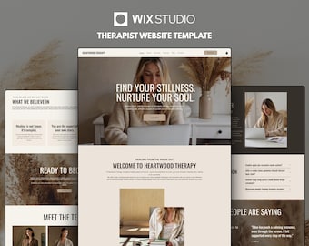 Wix Studio Website-Vorlage: Therapeut, Psychologe, Berater