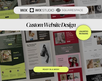 Custom Website Design: Wix and Squarespace, Small Business Websites