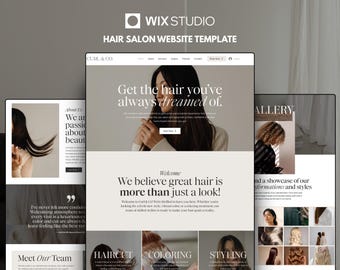 Wix Studio Salon Template: Moderne beautysalon website, kapperswebsite