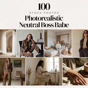 Neutral Aesthetic Stock Photos, Boss babe instagram, Digital stock photos, Faceless Digital Marketing, Neutral Aesthetic