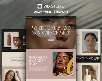 Wix Studio Website Template: Esthetician, Dermatologist, Beauty, Skincare