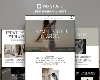 Wix Studio website-sjabloon: Lifestylemerk, coach, contentmaker