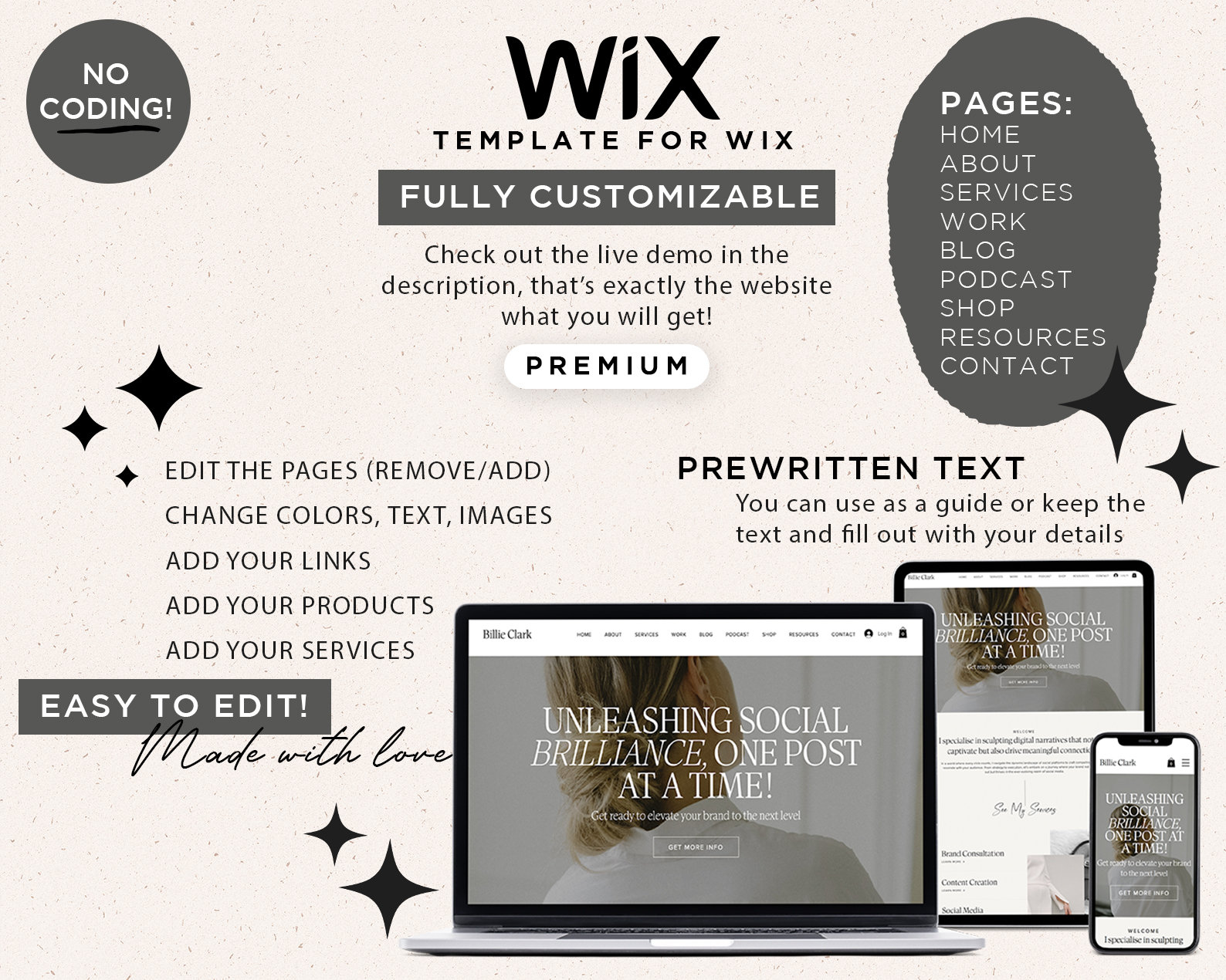 Wix Social Media Manager Template Wix Life Coach Template Wix Agency Wix Social Media Manager Template Wix Life Coach Template Wix Agency