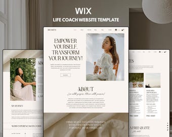 Wix Website Template: Life Coach & Social Media Manager
