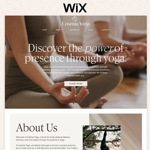 Wix Yoga Template, Wix template for Yoga Studio, Wix template Yoga Instructor, Wix website Yoga, Wix template Fitness Coach, Wix Yoga web