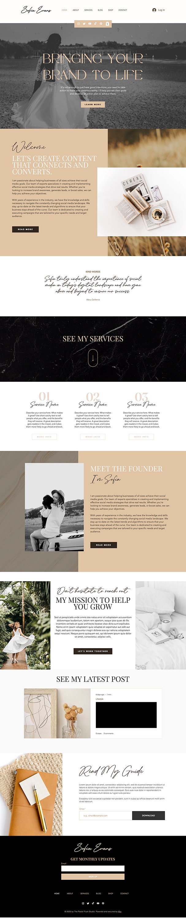 Wix Social Media Coach Template Wix Template Wix Coach Web Design Wix Social Media Coach Template Wix Template Wix Coach Web Design