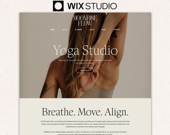 Wix Studio Yoga template, Wix Studio Pilates template, Wix Yoga Studio, Wix Studio life coach web design, Wix Studio website, Wix Wellness