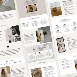 May include: A website homepage for a social media marketing agency. The website features a minimalist design with a light grey background and black text. The website includes a section with the text "Unleashing Social Brilliance, One Post at a Time!" and a section with the text "Ready to turn ideas into impactful realities?"