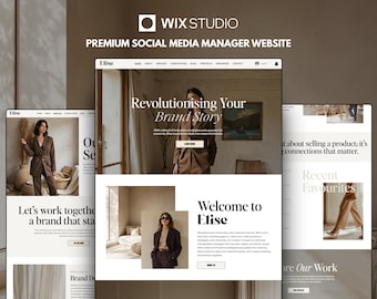 Wix Studio Website Template: Social Media Manager, Agency, Life Coach