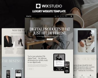 Wix Studio Website Template: Digital Shop, Webshop, E-commerce