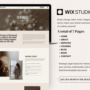 Wix Studio website-sjabloon: Therapeut, psycholoog, counselor afbeelding 4