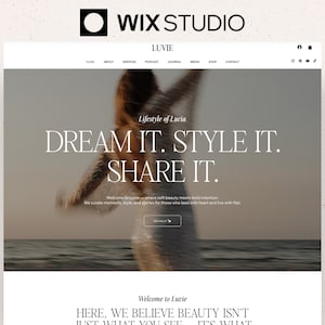 Wix Studio template for Creators, Wix Studio Lifestyle Brand template, Wix Coach website, Personal brand website, wix template life coach