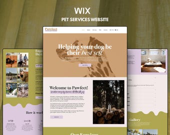 Wix Template: Pet Services Website Design