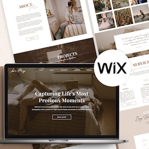 Wix Photographer Template, WiX Landing page, Wix template, Wix coach web design, Photographer website, Wix website