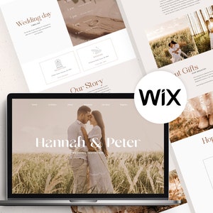 Wix Wedding RSVP template, Wix Wedding template, Wix wedding invitation, Wix wedding web design, Wedding RSVP website, Wix website template