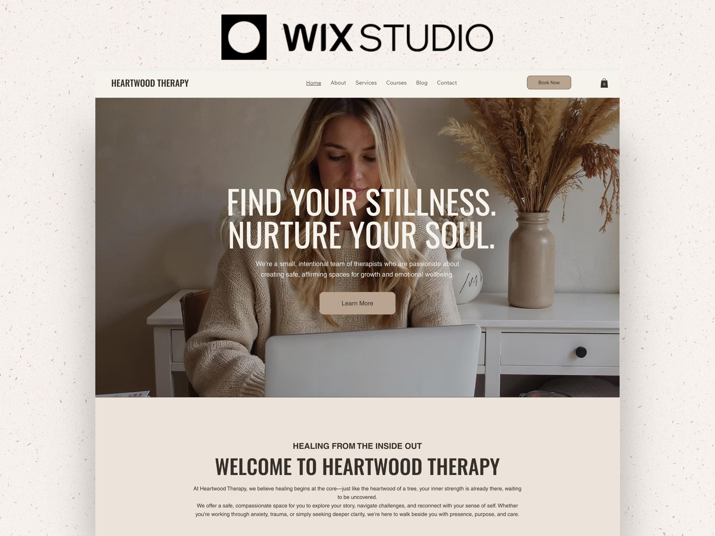 Wix Studio template for Therapist, Wix Therapist website, Psychologist website, Wix template psychologist, Counsellor Wix template